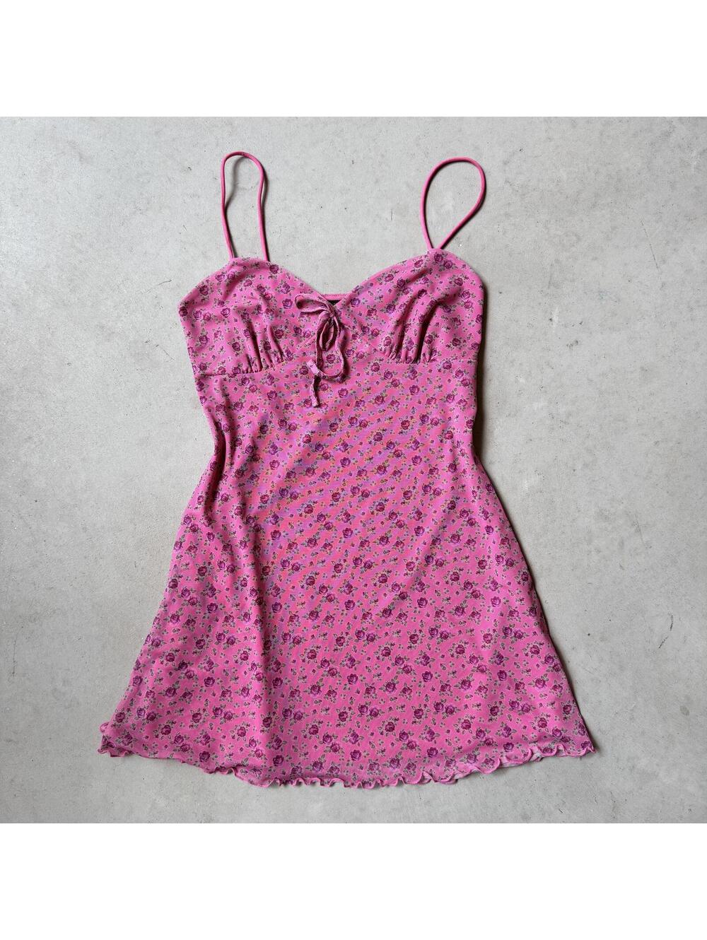 Urban Outfitters Floral Elodie Printed Mini Dress Spaghetti Straps Size M